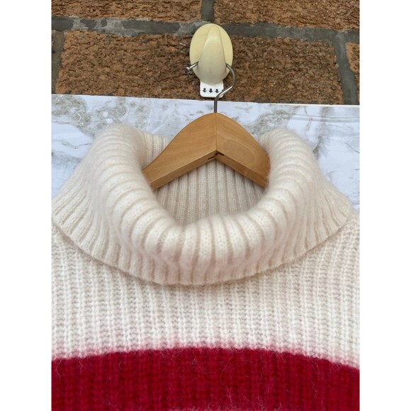 BAUM UND PFERDGARTEN Chikita Striped Wool-alpaca Blend Turtleneck Sweater small - Picture 3 of 11